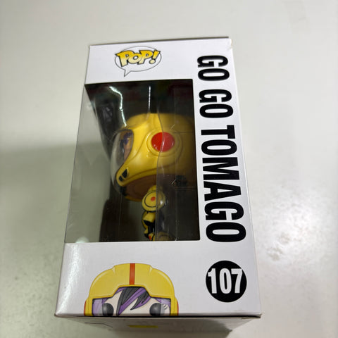 BOX FLAWS VIEW PHOTOS Go Go Tomago - Big Hero 6 Disney Funko Pop 107 Vinyl Figure (11.4 Cm L × 8.9 Cm W × 15.9 Cm H)