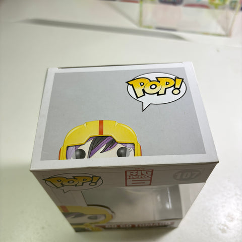 BOX FLAWS VIEW PHOTOS Go Go Tomago - Big Hero 6 Disney Funko Pop 107 Vinyl Figure (11.4 Cm L × 8.9 Cm W × 15.9 Cm H)