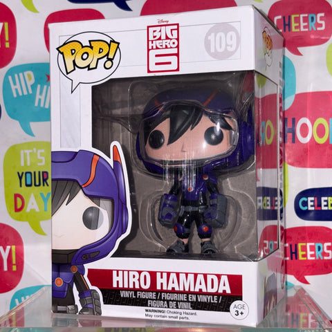 BOX FLAWS VIEW PHOTOS Hiro Hamada - Big Hero 6 Disney Funko Pop 109 Vinyl Figure (11.4 Cm L × 8.9 Cm W × 15.9 Cm H)