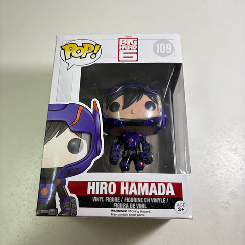 BOX FLAWS VIEW PHOTOS Hiro Hamada - Big Hero 6 Disney Funko Pop 109 Vinyl Figure (11.4 Cm L × 8.9 Cm W × 15.9 Cm H)