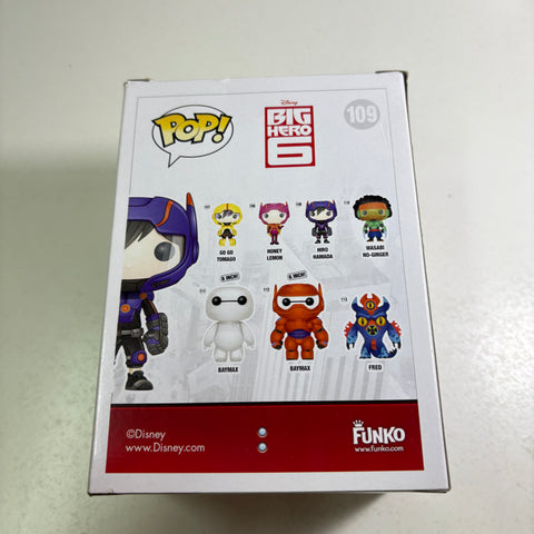 BOX FLAWS VIEW PHOTOS Hiro Hamada - Big Hero 6 Disney Funko Pop 109 Vinyl Figure (11.4 Cm L × 8.9 Cm W × 15.9 Cm H)