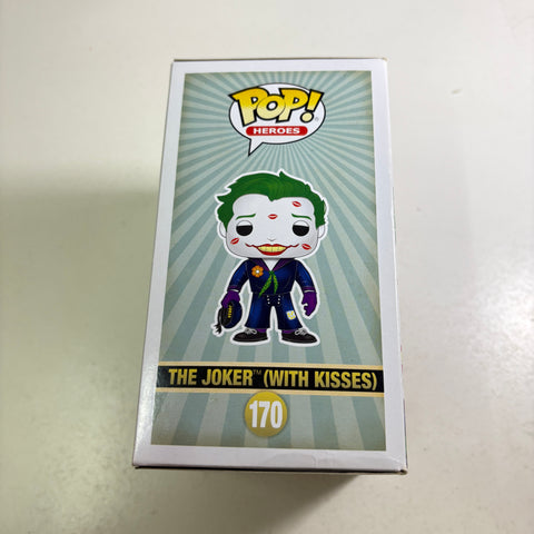 BOX DAMAGE VIEW PHOTOS The Joker (with Kisses) - DC Funko Pop 170 Vinyl Figure (11.4 Cm L × 8.9 Cm W × 15.9 Cm H)