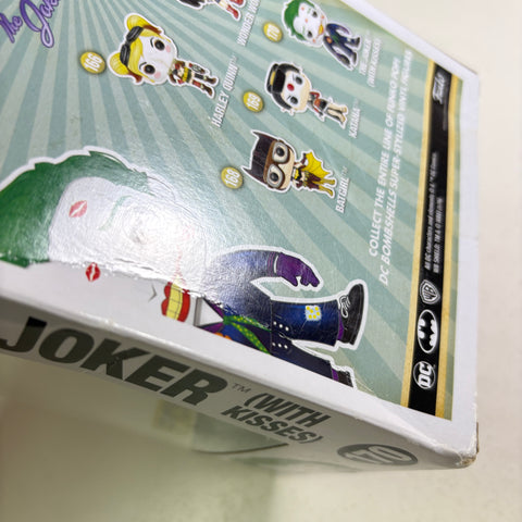 BOX DAMAGE VIEW PHOTOS The Joker (with Kisses) - DC Funko Pop 170 Vinyl Figure (11.4 Cm L × 8.9 Cm W × 15.9 Cm H)