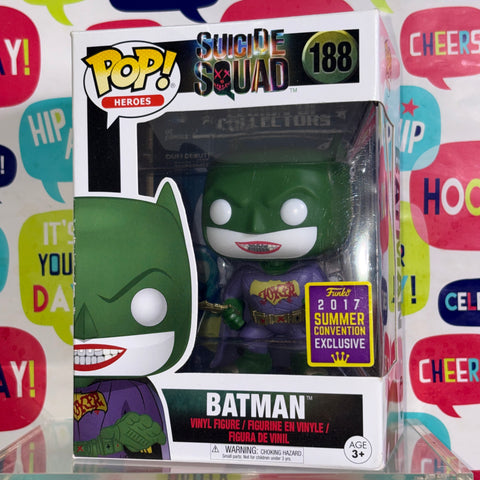 BOX FLAWS VIEW PHOTOS Batman Suicide Squad - DC Funko Pop 188 Vinyl Figure (11.4 Cm L × 8.9 Cm W × 15.9 Cm H)