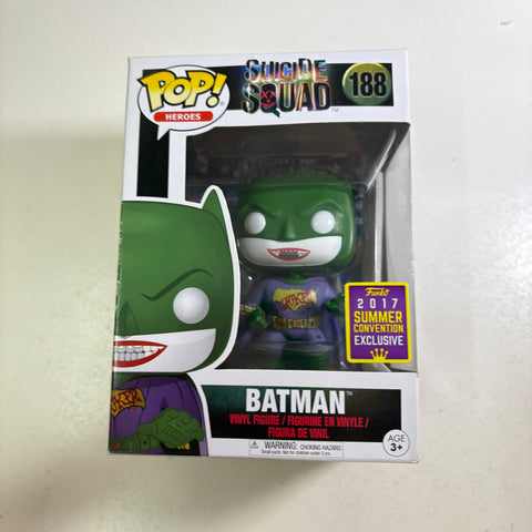 BOX FLAWS VIEW PHOTOS Batman Suicide Squad - DC Funko Pop 188 Vinyl Figure (11.4 Cm L × 8.9 Cm W × 15.9 Cm H)
