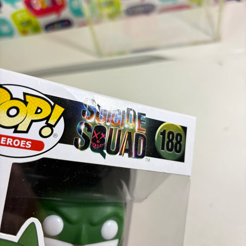 BOX FLAWS VIEW PHOTOS Batman Suicide Squad - DC Funko Pop 188 Vinyl Figure (11.4 Cm L × 8.9 Cm W × 15.9 Cm H)