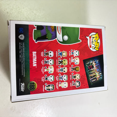 BOX FLAWS VIEW PHOTOS Batman Suicide Squad - DC Funko Pop 188 Vinyl Figure (11.4 Cm L × 8.9 Cm W × 15.9 Cm H)