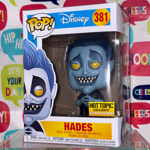 Hades GLOW in the Dark - Hercules Disney Funko Pop 381 Vinyl Figure (11.4 Cm L × 8.9 Cm W × 15.9 Cm H)