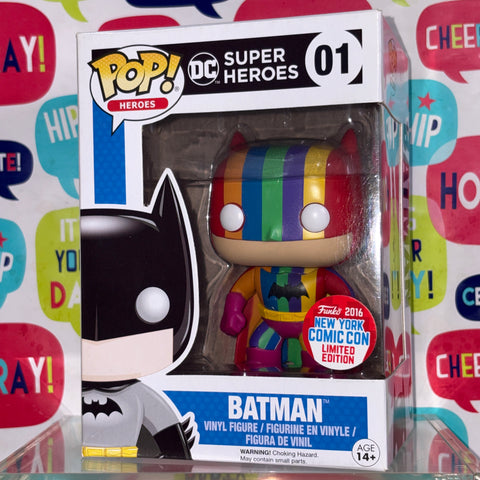Batman Rainbow - DC Funko Pop 01 Vinyl Figure (11.4 Cm L × 8.9 Cm W × 15.9 Cm H)