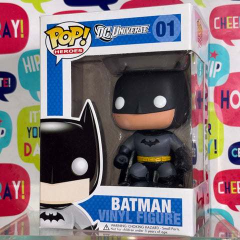 Batman - DC Funko Pop 01 Vinyl Figure (11.4 Cm L × 8.9 Cm W × 15.9 Cm H)