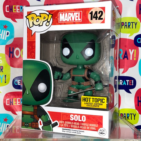 Deadpool (Solo) - Marvel Funko Pop 142 Hot Topic Exclusive