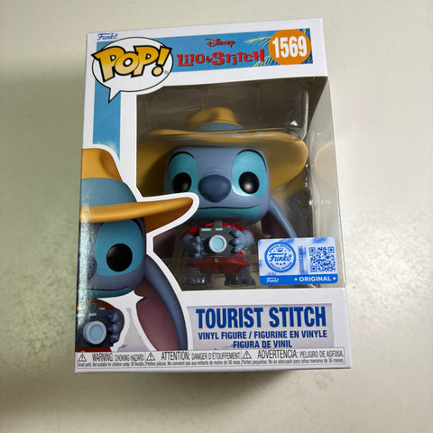 Touriest Stitch - Lilo & Stitch Disney Funko Pop 1569 Vinyl Figure Exclusive (11.4 Cm L × 8.9 Cm W × 15.9 Cm H)