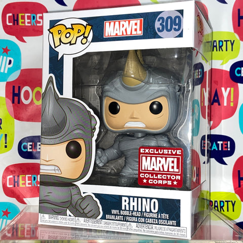 Rhino - Spider-Man Marvel Funko Pop 309 Marvel Collector's Corps