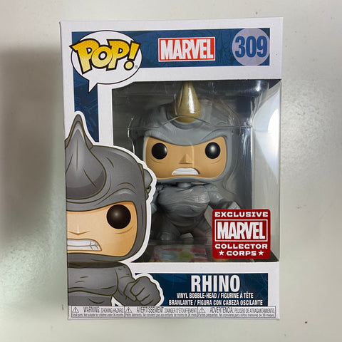 Rhino - Spider-Man Marvel Funko Pop 309 Marvel Collector's Corps