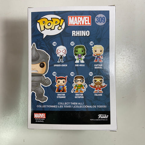 Rhino - Spider-Man Marvel Funko Pop 309 Marvel Collector's Corps