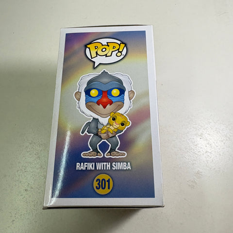 Rafiki FLOCKED - The Lion King Disney Funko Pop Vinyl Figure Entertainment Earth Exclusive (11.4 Cm L × 8.9 Cm W × 15.9 Cm H)