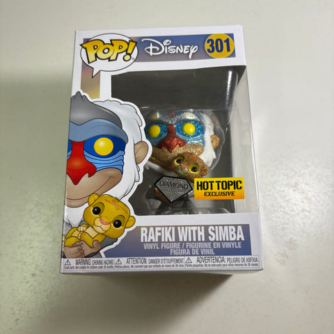 Rafiki DIAMOND - The Lion King Disney Funko Pop Vinyl Figure HT Exclusive (11.4 Cm L × 8.9 Cm W × 15.9 Cm H)
