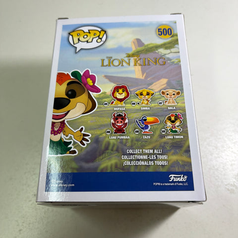 Timon Luau - The Lion King Disney Funko Pop 500 Vinyl Figure (11.4 Cm L × 8.9 Cm W × 15.9 Cm H)