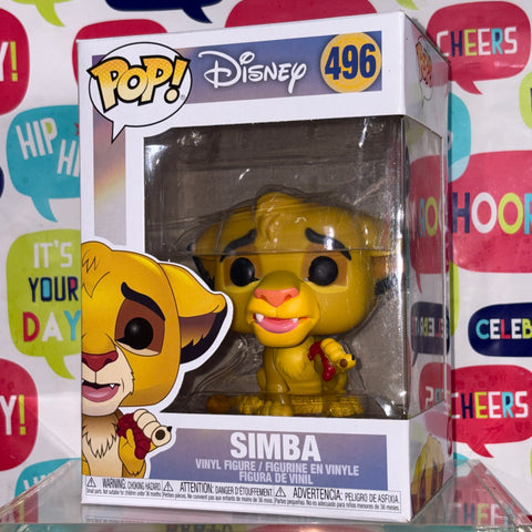 Simba - The Lion King Disney Funko Pop 496 Vinyl Figure (11.4 Cm L × 8.9 Cm W × 15.9 Cm H)