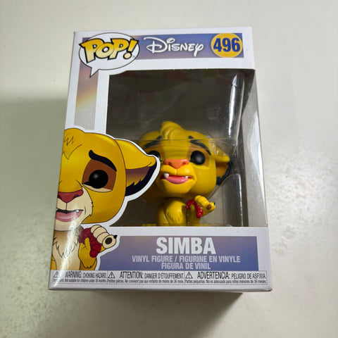 Simba - The Lion King Disney Funko Pop 496 Vinyl Figure (11.4 Cm L × 8.9 Cm W × 15.9 Cm H)