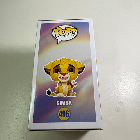 Simba - The Lion King Disney Funko Pop 496 Vinyl Figure (11.4 Cm L × 8.9 Cm W × 15.9 Cm H)