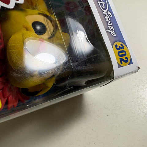 Simba FLOCKED - The Lion King Disney Funko Pop 302 Vinyl Figure (11.4 Cm L × 8.9 Cm W × 15.9 Cm H)