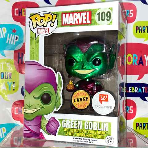 Green Goblin (Metallic Chase) - Spider Man Marvel Funko Pop 109 Walgreen's Exclusive