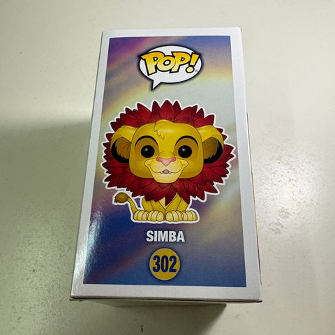 Simba FLOCKED - The Lion King Disney Funko Pop 302 Vinyl Figure (11.4 Cm L × 8.9 Cm W × 15.9 Cm H)