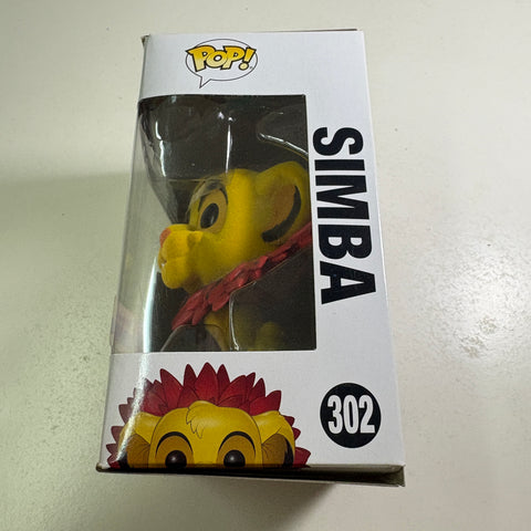 Simba FLOCKED - The Lion King Disney Funko Pop 302 Vinyl Figure (11.4 Cm L × 8.9 Cm W × 15.9 Cm H)