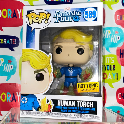 Human Torch Johnny Storm (Fantastic Four): Marvel Funko Pop 569