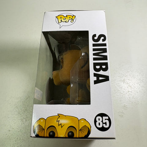 Simba FLOCKED - The Lion King Disney Funko Pop 85 Vinyl Figure (11.4 Cm L × 8.9 Cm W × 15.9 Cm H)