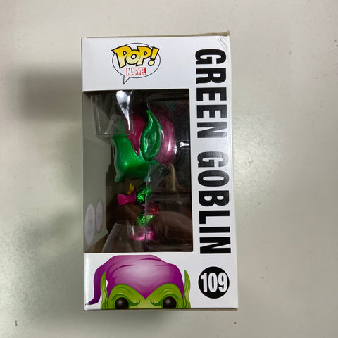Green Goblin (Metallic Chase) - Spider Man Marvel Funko Pop 109 Walgreen's Exclusive