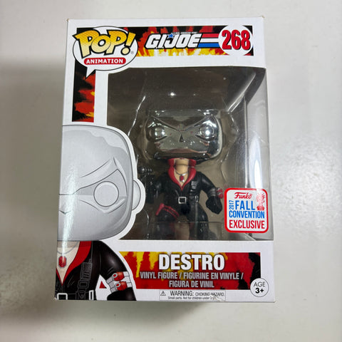 BOX FLAWS VIEW PHOTOS GI Joe - Destro Funko Pop 268 Fall Convention Exclusie