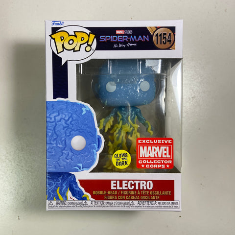 Electro (Glow in The Dark) - Spider Man Marvel Funko Pop 1154 Marvel Collector's Corp