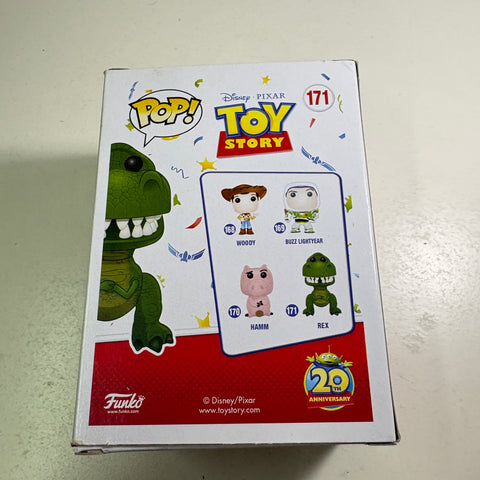 BOX FLAWS VIEW PHOTOS Rex - Toy Story Disney Funko Pop 171 Vinyl Figure (11.4 Cm L × 8.9 Cm W × 15.9 Cm H)