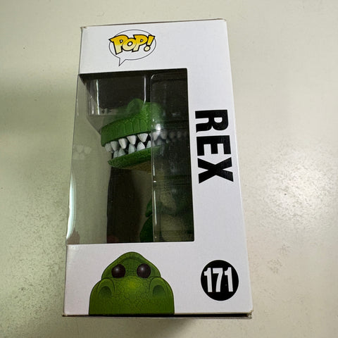BOX FLAWS VIEW PHOTOS Rex - Toy Story Disney Funko Pop 171 Vinyl Figure (11.4 Cm L × 8.9 Cm W × 15.9 Cm H)