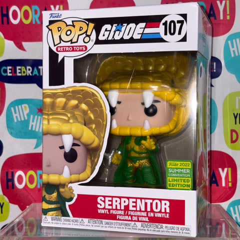 GI Joe - Serpentor Funko Pop 107 Summer Convention Exclusive Vinyl Figure