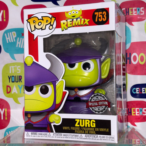 BOX FLAWS VIEW PHOTOS Zurg Alien - Toy Story Disney Funko Pop 753 Vinyl Figure Exclusive (11.4 Cm L × 8.9 Cm W × 15.9 Cm H)