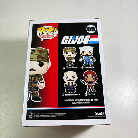 BOX FLAWS VIEW PHOTOS GI Joe - Leatherneck Funko Pop 09 Vinyl Figure