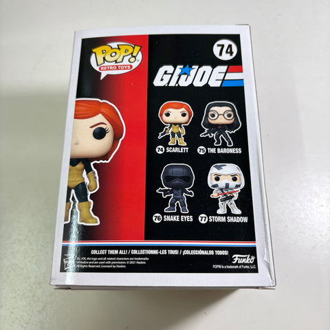 BOX FLAWS VIEW PHOTOS GI Joe - Scarlett Funko Pop 74 Vinyl Figure