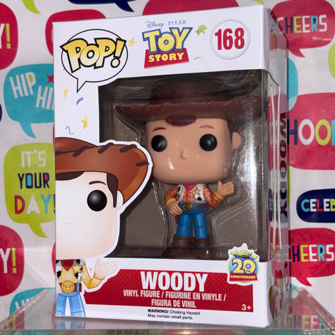 Woody - Toy Story Disney Funko Pop 168 Vinyl Figure (11.4 Cm L × 8.9 Cm W × 15.9 Cm H)