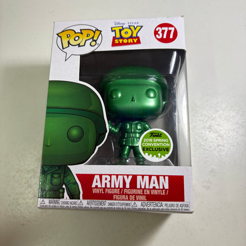 BOX FLAWS VIEW PHOTOS Army Man METALLIC EXCLUSIVE - Toy Story Disney Funko Pop Vinyl Figure (11.4 Cm L × 8.9 Cm W × 15.9 Cm H)