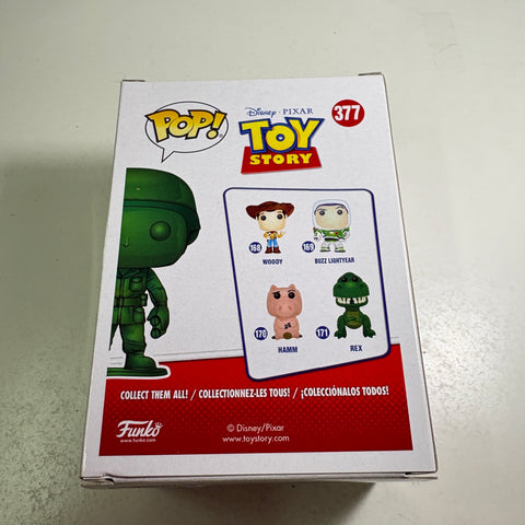 BOX FLAWS VIEW PHOTOS Army Man METALLIC EXCLUSIVE - Toy Story Disney Funko Pop Vinyl Figure (11.4 Cm L × 8.9 Cm W × 15.9 Cm H)
