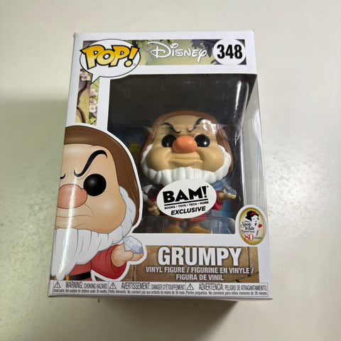 Grumpy BAM EXCLUSIVE - Snow White and the Seven Dwarves Disney Funko Pop 348 Vinyl Figure (11.4 Cm L × 8.9 Cm W × 15.9 Cm H)