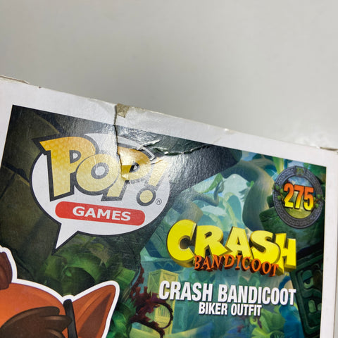 Crash Bandicoot - Crash with Biker Outfit Funko Pop 275 Hot Topic Exclusive