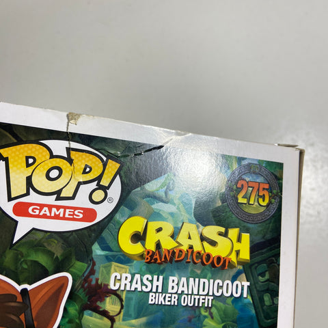 Crash Bandicoot - Crash with Biker Outfit Funko Pop 275 Hot Topic Exclusive