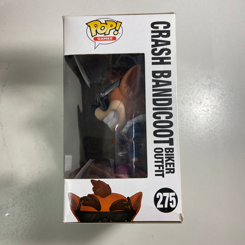 Crash Bandicoot - Crash with Biker Outfit Funko Pop 275 Hot Topic Exclusive