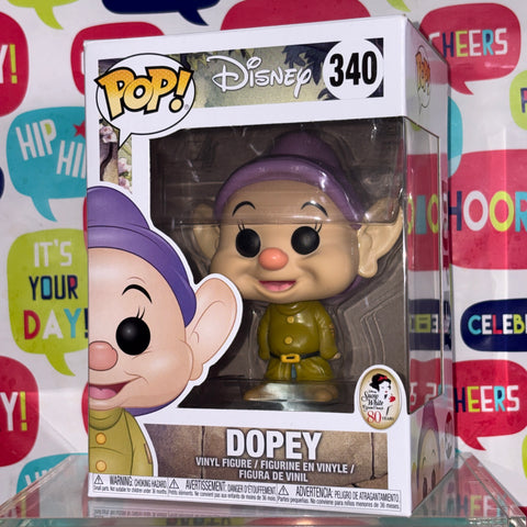 Dopey - Snow White and the Seven Dwarves Disney Funko Pop Vinyl Figure (11.4 Cm L × 8.9 Cm W × 15.9 Cm H)