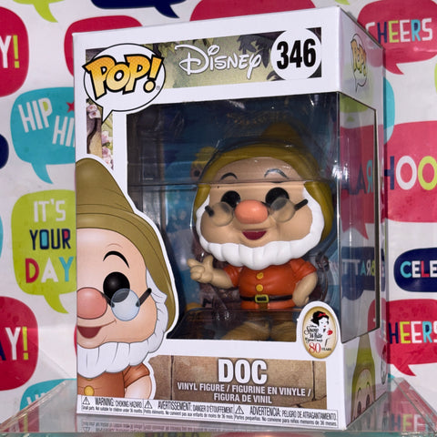 Doc - Snow White and the Seven Dwarves Disney Funko Pop 346 Vinyl Figure (11.4 Cm L × 8.9 Cm W × 15.9 Cm H)