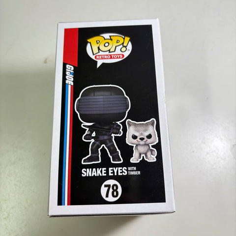 BOX FLAWS VIEW PHOTOS GI Joe - Snake Eyes WITH TIMBER Funko Pop 78 Vinyl Figure FUNKO SHOP EXCLUSIVE